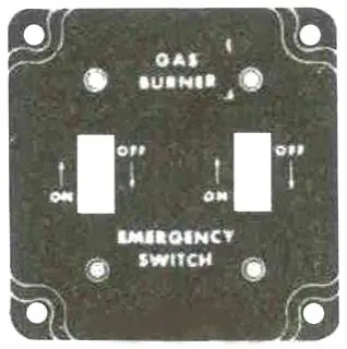 Mulberry 41026 2Gang Gas Burner Cover