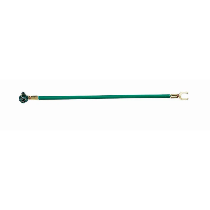 Ideal 30-3184 Grounding Tail, 12 AWG, 8 Inch Length, Fork/Ring Terminal