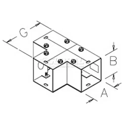 Hoffman F66GT 90-Degree Flush Tee Type 1 8x203
