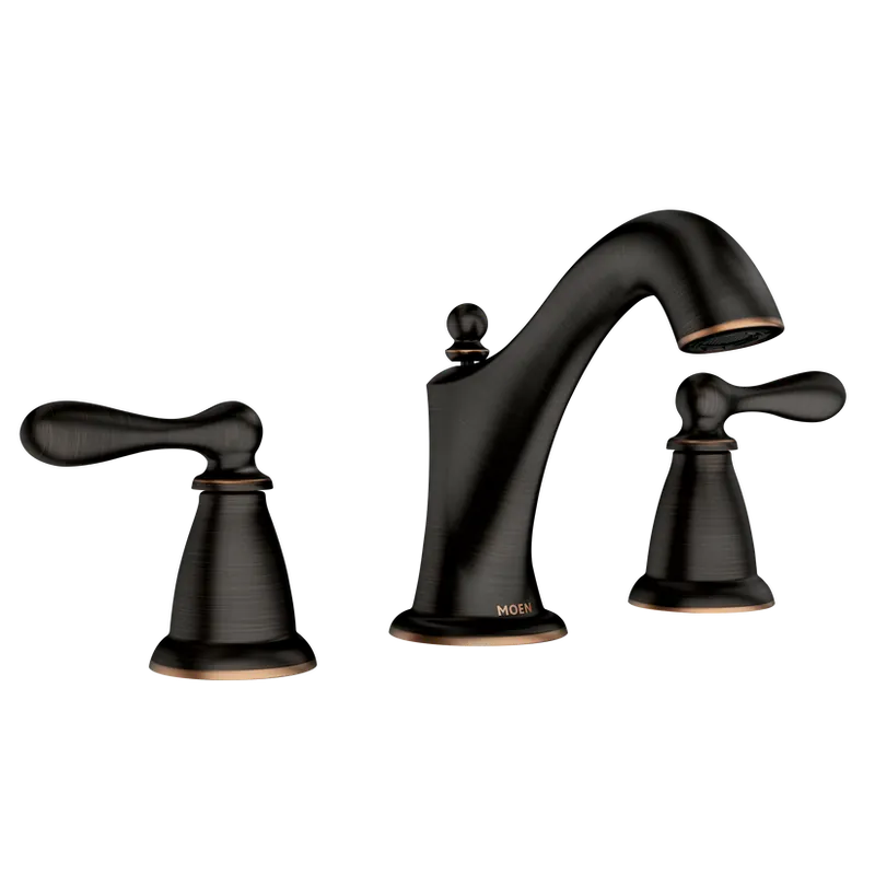 Moen WS84440BRB CCY LF 1.2 2HDL LEV W/SPRD LAV FCT